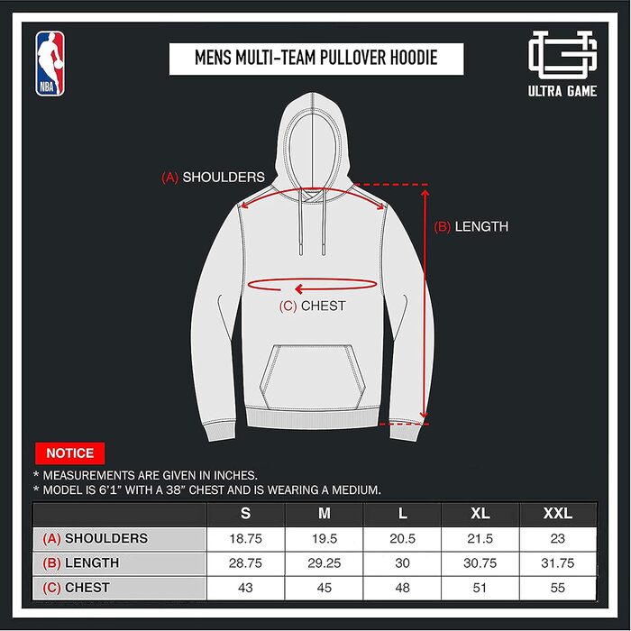 Чоловічий світшот Ultra Game з м'якого флісу, чорний (1 шт.)