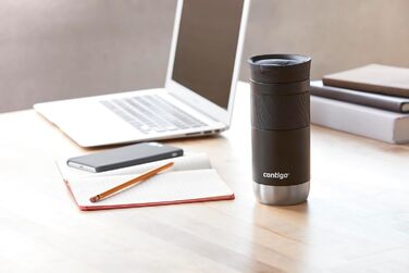 Contigo Byron Snapseal Stainless Steel Thermobecher - Leakproof Travel Coffee Mug, 590ml, BPA-Free