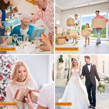 Настільна лампа EOEYYOYB з USB A+C, сенсорне керування, регулювання яскравості, абажур з льону, для спальні та вітальні, біла