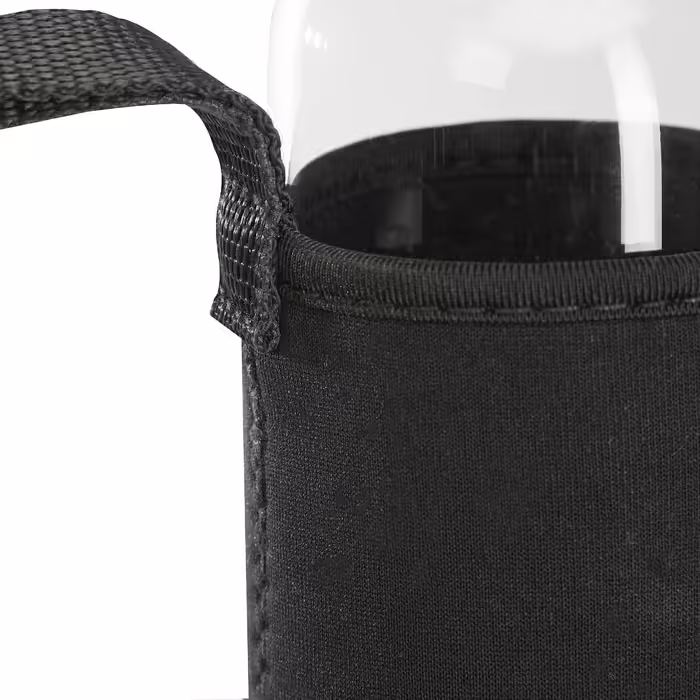 Relaxdays Glass Water Bottle with Cover