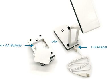 LED лампа для столу мобільна, складна, 3 режими яскравості – ідеально для подорожей