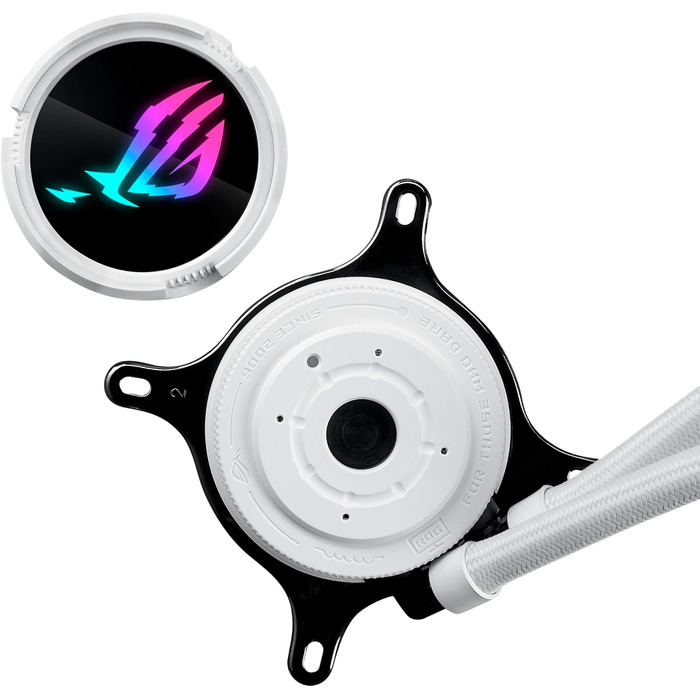 Система рідинного охолодження процесора ASUS ROG STRIX LC III 360 ARGB White, 3 вентилятори, біла