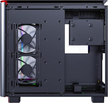 MONTECH King 95 PRO: Ігровий корпус ATX Mid-Tower з подвійним відсіком, високою вентиляцією, скляною панеллю та 6 ARGB вентиляторами