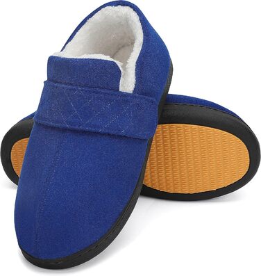 Тапочки Mishansha Herren Winter з підкладкою Memory Foam, зимові, чоловічі, 38-49 (Темно-синій, 44 EU)