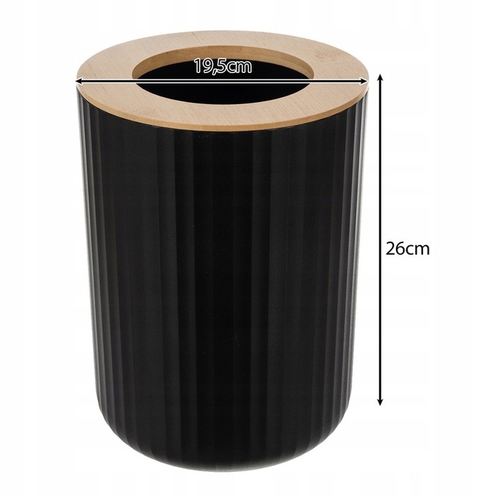 Набір аксесуарів для ванної кімнати: чорний з деревом, комплект для санвузла