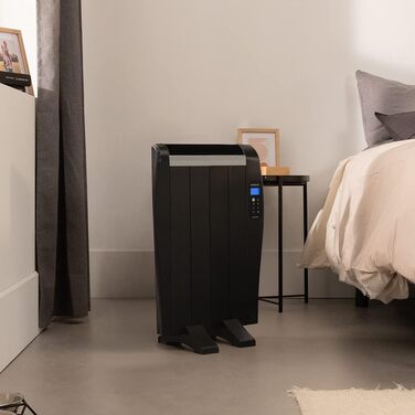 Електричний конвектор Cecotec ReadyWarm 2500 Thermal: 1800 Вт, алюміній, LCD, 3 режими, таймер, Slim, захист Overprotect, білий (4 елементи, чорний)