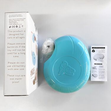 Migipaws Cat Toy, Electric, Interactive, Plush Ball and Tail with Catnip, Squeaking Hide-and-Seek Game in a Mouse Hole, Smart Kitten Teaser, Irregular Movement (Modern)