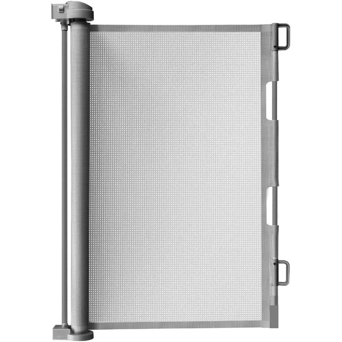 Висувна сітка для захисту сходів Ruhhy 13-140см, висота 85см, сітка-бар'єр, сірий колір