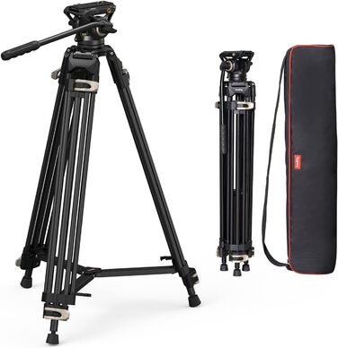 SMALLRIG Штатив відео, 186 см, для DSLR, Camcorder, камер, вантажопідйомність 8 кг - 3751B