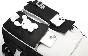 Шкільний рюкзак для дівчаток Joymoze: стильний, місткий, чорний | Рюкзак для підлітків