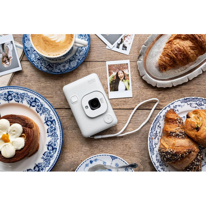 Камера INSTAX Mini LiPlay 2 гібридна цифрова білого кольору (Misty White)