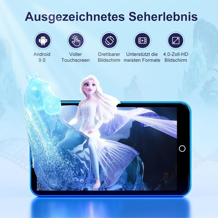 MP3 плеєр 16GB з Bluetooth та Wi-Fi, Android MP4 плеєр 4