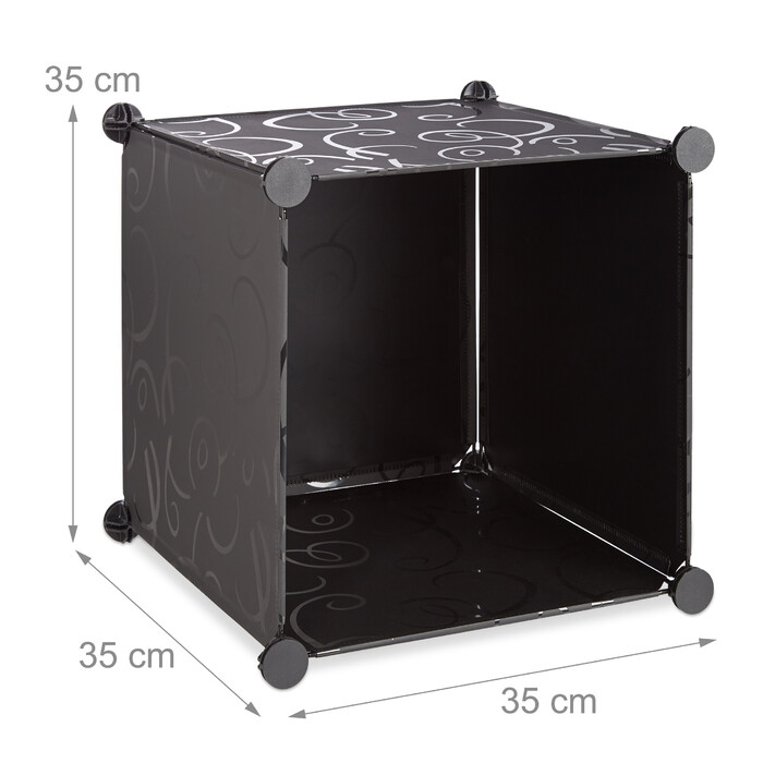 Relaxdays Clothes Cabinet Modular System with 12 Compartments