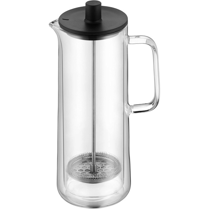 WMF Coffee Time Coffeepress double-walled 0.75l, French Press, coffee maker for 6 cups, glass, dishwasher-safe