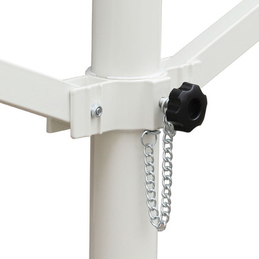 Outsunny Standmarkise Gartenmarkise 3x3м з відкидним плечем та ручкою, сіра терасна маркіза для захисту від сонця та відпочинку