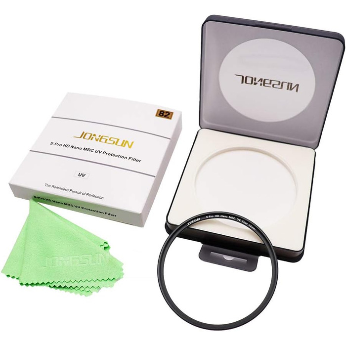 Фільтр UV JONGSUN S-Pro HD Nano MRC з багатошаровим покриттям, 82mm - захист від ультрафіолету для камери