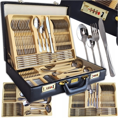 Набір столових приборів Hoffner Premium Laser 72 предмети