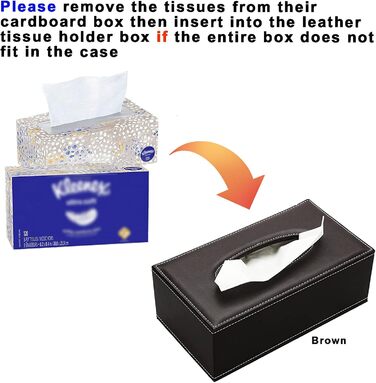 KINGFOM™ Коробка для серветок прямокутної форми для дому/офісу/автомобіля (Білий)