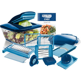 Набір для нарізання овочів та фруктів Genius Nicer Dicer Chef (15 частин) | Овочерізка, фрукторізка, набір для кухні