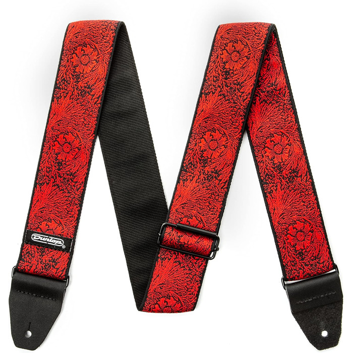 Гітарний ремінь Jim Dunlop Jacquard Fillmore жовтого кольору, універсальний розмір (Albion)