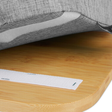 Relaxdays Gray Laptop Pillow with Bamboo Tray