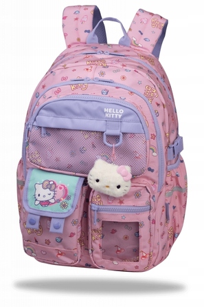 Багатовідсіковий шкільний рюкзак CoolPack, фіолетово-рожевий