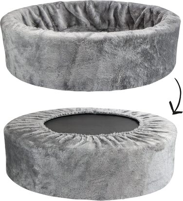 Ліжко-гніздишко для дітей Schecker Teddy з м'якого пінополіуретану, сірий, знімний чохол