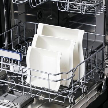 MALACASA Набір мисок для мюслі та супу, 4 шт., кераміка, 800 мл, 2100 мл, 1400 мл, 890 мл (білий)