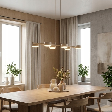 Підвісна лампа Elko-Lighting Mono Ecru, 6 точок світла, GX53