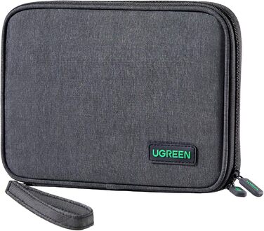 UGREEN Electronic Travel Cable Bag Universal Travel Cable Organizer Electronic Accessories Case 2-Layer Large Electronic Accessories Bag for Cables, Chargers, Power Bank, Tablet (S)