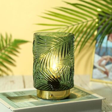 USB-лампа настільна акумуляторна LED, торгова марка MJ PREMIER, зелена, міні. Диммування, сенсорний вимикач, для дому та офісу