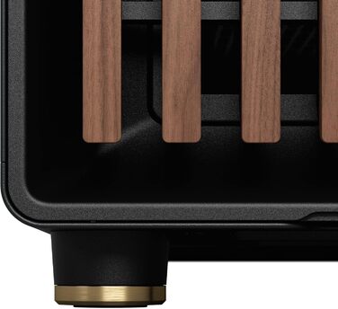 Комп'ютерний корпус Fractal Design North Charcoal Black TG Dark з темним склом, фасад з горіхового дерева, 2 вентилятори 140 мм, USB Type-C, Mid-Tower ATX