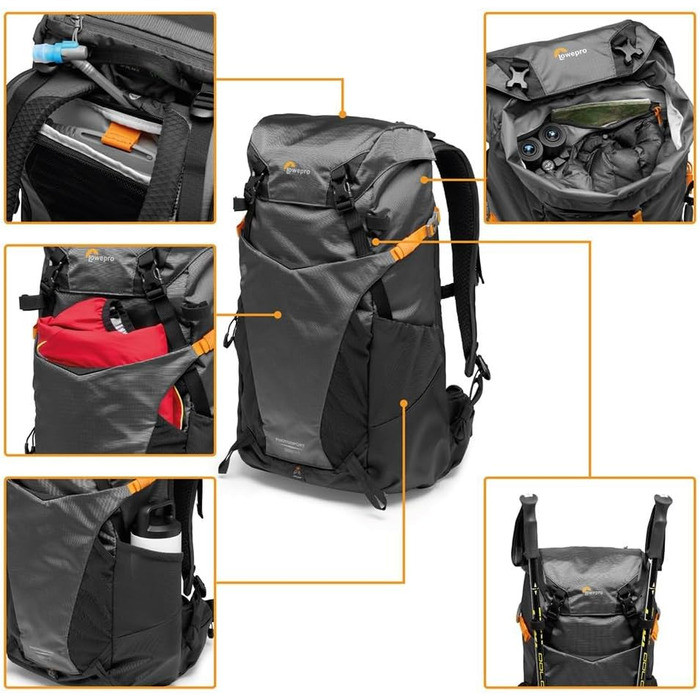 Lowepro PhotoSport BP L AW III: Рюкзак для фототехніки, сумісний з Sony α7, блакитно-чорний