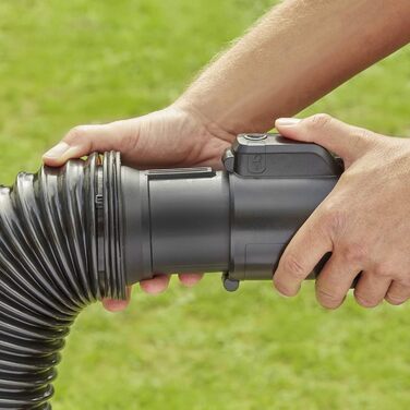 Електричний садовий пилосос-воздуходувка Black+Decker 3-в-1 BEBLV290, 2900 Вт, з подрібнювачем, 315 км/год, 55 л мішок-рюкзак, для терас, доріжок, під'їздів