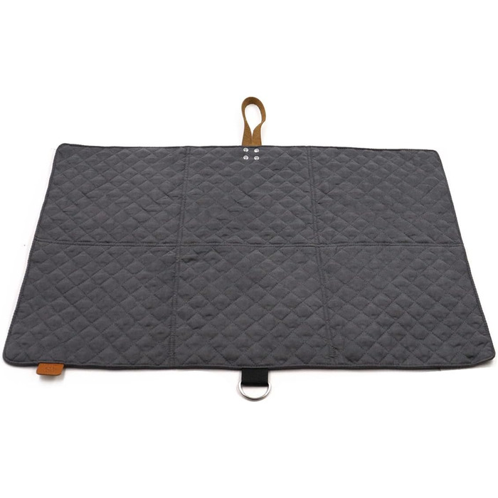 Килимок для собак Paws&Co: портативний, складаний, 75x50 см (M, сірий)