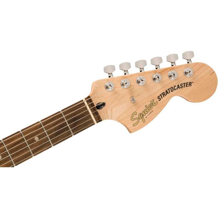 Squier Stratocaster E-Gitarre Affinity Series™ Black Micro Pack з аксесуарами та Fender Play.