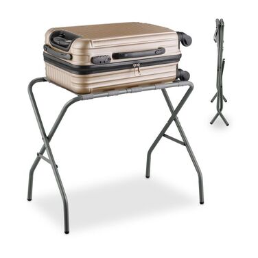 Relaxdays Folding Luggage Rack made of Metal