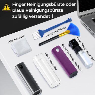 Очисник екрану для мобільних пристроїв 2шт (сірий + рожевий) - 10мл