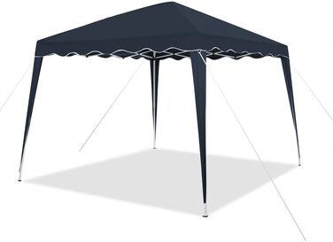Foldable Gazebo 3x3m including bag | water-resistant, UV 50+ protection | Pop-up tent, foldable gazebo, garden tent, party tent, Capri | Click system metal frame (Blue)