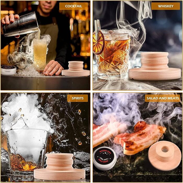 RoseFlower Cocktail Smoker Set, Nostalgie Smoker Set for Whiskey, Drinks, Bourbon, Steak, Fish and Cheese – Infused Smoke for Drinks and Food – Home/Garden/Grill - Father's Day Gift #2