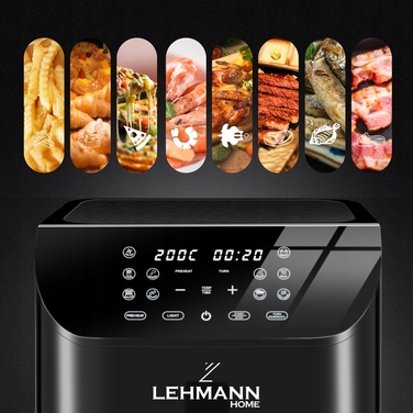 Аерофритюрниця Lehmann LHODF-1880E, 1800 Вт, 8 л
