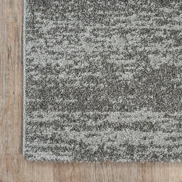 Килим SANAT Oslo для вітальні - сірий, 80x150 см. Сучасний дизайн, підходить для вітальні, коридору, їдальні, спальні, кухні та дитячої кімнати