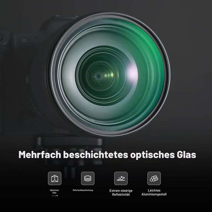 Погібнюючий фільтр NEEWER Black Diffusion 1/4 (67мм) для кінематографічного ефекту туману, ультратонкий м'який фільтр з оптичного скла з нанопокриттям для портретної фотографії