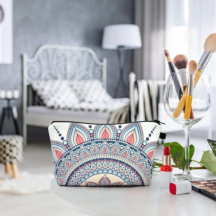 Набір косметичних сумок з брезенту, 4 шт. – Косметичка для подорожей, органайзер для макіяжу, багатофункціональна сумочка з блискавкою, аксесуари для косметики, кольорова