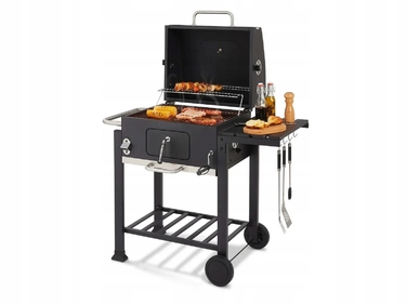 Садовий вугільний гриль на колесах XXL Grill Meister