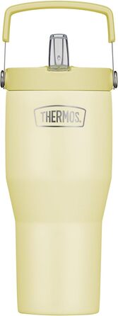 Термос REFRESHING SERIES з подвійними стінками, 0.85л, з трубочкою та ручкою, з нержавіючої сталі, Vanilla Matt