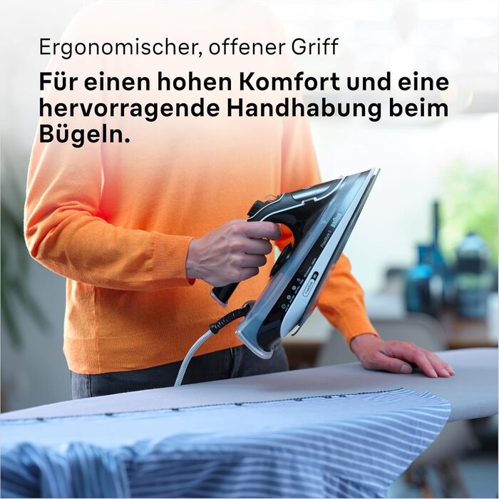 Відпарювач для одягу Braun FreeStyle 5 SI 5037 VI - потужний відпарювач з керамічною підошвою Freeglide 3D, вертикальним відпарюванням, 2700 Вт, 200 г/хв, резервуар 330 мл, чорний