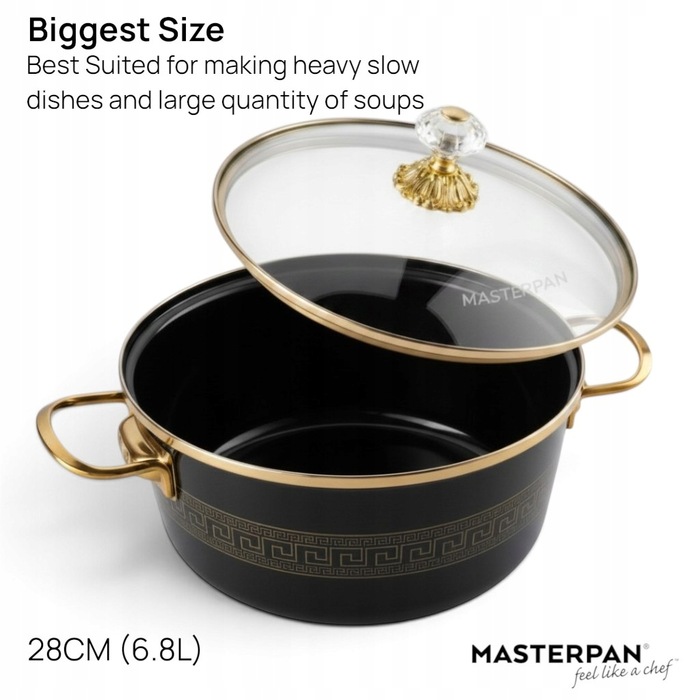 Набір сталевих каструль Masterpan, 10 предметів