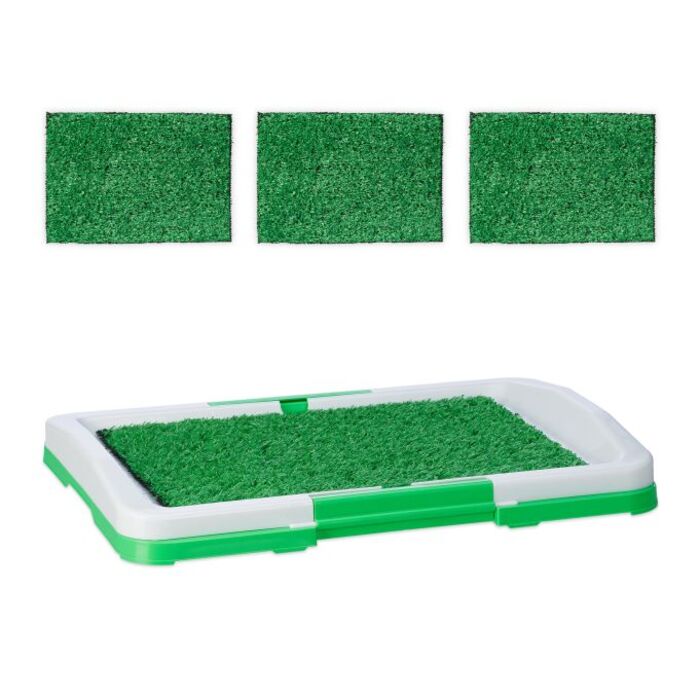 Relaxdays dog toilet with grass