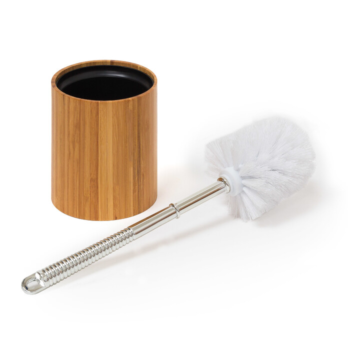 Relaxdays Toilet Brush Holder Bamboo